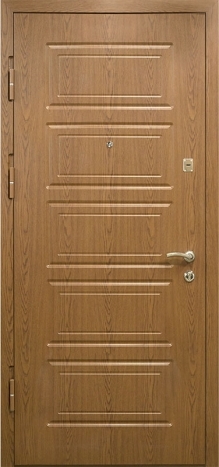 Фотография «Железная дверь МДФ коричневая №98»